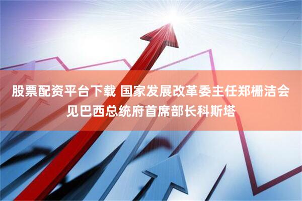 股票配资平台下载 国家发展改革委主任郑栅洁会见巴西总统府首席部长科斯塔